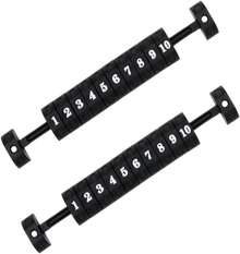Quweiz 2 Pcs Table Football Counter, Score Goal Counter, 10 Numbers Scoring Score Counter Indicator For Air Hockey, Shuffleboard - White - View 1