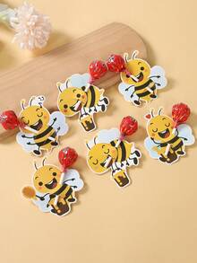 48张黄色小蜜蜂造型棒棒糖卡，适用于派对礼品装饰标签卡、小黄蜜蜂主题派对礼物装饰标签卡、婴儿派对礼物装饰、蜜蜂主题生日派对装饰、餐桌装饰、性别揭晓蜜蜂主题派对装饰、春季节日蜜蜂主题装饰、派对用品、黄色蜜蜂主题派对拍照道具 - 蜜蜂 - 查看 2