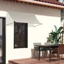 Retractable Awning With Articulated Arms, Balcony Awning, Retractable Awning, Balcony Awning, Sun Protection, Weather Resistant, Provides Shade, Retractable For Windows, Balcony, UV Resistant - Gray - View 4