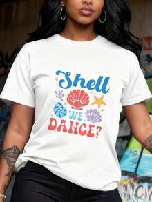 Shell We Dance Cute Boho Seashell Starfish Beach S - 白色5 - 查看 2
