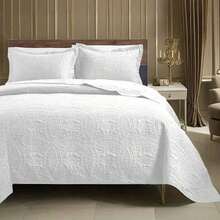 3 Pcs Bed Comforter Set,Queen Comforter Set,Edredones Para Cama Queen Size Quilt Bedding Set,White Fluffy Microfiber Quilt Set,3-Piece Bedding(1 Quilt+2 Pillow Shams) King 104''X96'' Soft Skin-Friendly Lightweight Warm Breathable Cozy Plush All-Season Quilt For Bedroom Home Living Room Dorm Office Decor - Grey - View 6