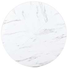 White With Metal Legs (1 Piece), Dining Table, Coffee Table, Stable Metal Frame, Black, Gold. - Black - View 5