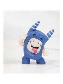 1 szt. 7 szt./zestaw Śliczne, wściekłe, słodkie figurki z głową bąbelka, kolekcjonerskie lalki, losowy asortyment kolorów - Wielokolorowe - Zobacz 10