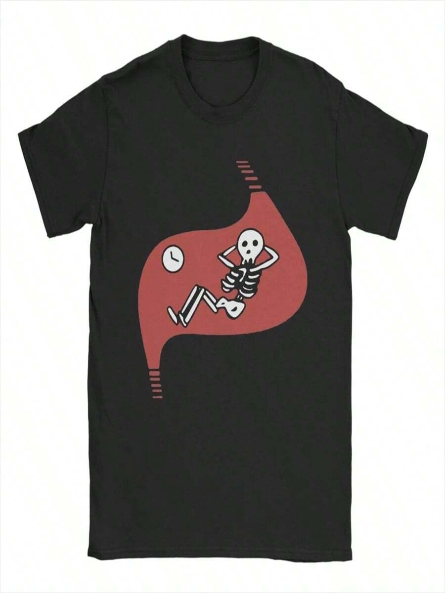 Dungeon Meshi Falin's Death  T-Shirts Delicious In Dungeon Cool 100% Cotton Tee Shirt Round Collar T Shirts Plus Size Clothes - Đen19 - Xem 1