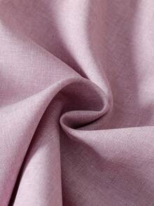 女童时尚休闲可爱套装，碎花泡泡袖简约上衣+荷叶边百褶裙 - 淡紫色 - 查看 7