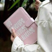 100个信封挑战活页夹，储蓄挑战活页夹，预算活页夹，带现金信封，资金整理系统 - 彩色 - 查看 8