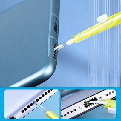 4-In-1 Retractable Phone Cleaning Kit - Multi-Functional Tool To Clean Charging Port, Screen And Earphone Hole | Portable Professional Maintenance Tool Set With Storage Box