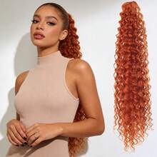 Accesorios para el cabello con lazo negro, extensiones de cabello trenzado, coletas trenzadas sintéticas - Multicolor - Ver 7