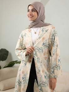 Livesso Loose Fit Full Floral Print Women Regular Long Sleeve Coat Summer Women Jacket,Fall Women Clothes - Multicolor - View 4