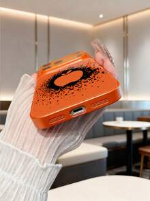 苹果图案 1 件装 全新个性化黑色泼墨纹理 & 苹果标志 奢华大窗口钢化玻璃镜头保护手机壳 兼容 17/17Pro/17ProMax/17Air/16/16Pro/16ProMax/16Plus/15/15Plus/15Pro/15ProMax/14/14Plus/14Pro/14ProMax/13/13Pro/13ProMax/12/12Pro/12ProMax/11/11ProMax，磨砂防摔，金属漆全覆盖高端保护壳 - 彩色 - 查看 7