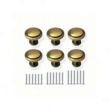 Bronze Vintage Dresser Knobs Antique Round Cabinet Knobs Pulls For Kitchen Metal Round Drawer Knobs Cupboard Closet Wardrobe Zinc Alloy Door Knobs With 3 Sized Screws For Furniture - As Picture - View 7