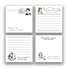 Retro Funny Quotes 4Pads/200Sheets 3x3 Inch Sticky Notes Set, Vintage Memo Pads With High-Adhesive, Post Reusable Tearable It Notes For Journal Planners Office Schoolsss Home, Bulk Retro Stationery Gift - Những câu nói hài hước - Xem 1