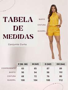 TETE FASHION Women's Short Set: High Neck Blouse And Tailored Shorts 9813 - VÀNG MARCHESE - Xem 8