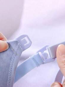 Áo ngực cho con bú Hart & Haze Maternity màu trơn, mở phía trước, có dây đeo điều chỉnh được và không gọng, đồ lót thoải mái, màu xanh nhạt mát mẻ. - Màu xanh lam - Xem 6