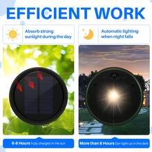 1 Pack Big Solar Light Replacement Top For Outdoor Hanging Lanterns, More Powerful More Efficient - 1PC - 查看 4