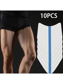 10 miếng/1 miếng đệm chống ma sát đùi, dây đeo đùi chống ma sát trong suốt, miếng dán chống thấm nước trong suốt, chống thấm nước và thoáng khí, unisex, đai, miếng dán, miếng đệm đùi hình chữ V, chống mồ hôi, chống ma sát, bảo vệ chân, giảm áp lực, miếng đệm đùi đa năng. - Nhiều màu - Xem 2