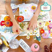 Colorful Dried Flower Wreath Epoxy Resin DIY Bouquet Wreath Candle Making Home Wedding Box Flower Decor / Colored Natural Dried Flower With Epoxy Resin Handmade Crafts - Random Color - View 6