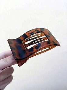 1PC Flat Square Grip Clip For Women, Elegant And Simple, Large Alligator Hair Clip, Hair Claw At The Back Of The Head, Hair Clip, Hairpin Elegant Hair Accessories Elegant Claw Clip Winter Hair Clutch, Hair Slide, Hair Barrettes - 彩色 - 查看 11