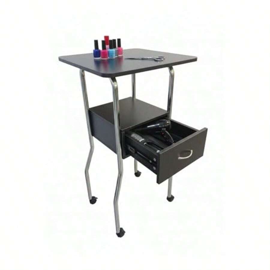 carrito organizadorBluelander Carrito Auxiliar para Estética 81*45*45 cm Carrito de Almacenamiento Auxiliar Mesa Organizador con Ruedas Salón de Belleza Spa Estetica Capacidad 30 kg Mesa para Estética - negro - Ver 1