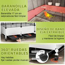 Jaulas Para Aves, Jaulas Grandes Para Pájaros Móvil Jaula Para Aves Pequeñas, Juguetes Para Pájaros, Móvil De Metal Para Pájaros, Para Loros, Para Cañarios, 75x39x120cm - Unitalla - Ver 5