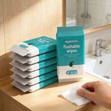 Adult Wet Wipes Flushable Fragrance Free,126 /336 /504Count - 藍色 - 查看 8