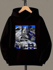 Men Outdoor Hoodies & Sweatshirts - Black - View 7
