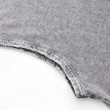 "MEMBERS ONLY" Slogan & Global City Print Washed Cotton Sleeveless Vest, American Street Style Loose Breathable Top VS003-AB - 灰色 - 查看 6