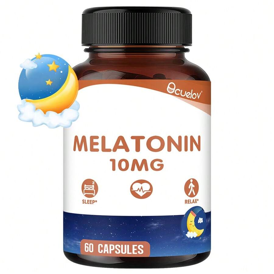 Bcuelov L-Theanine + Vitamin C Dietary Supplement - L-Theanine, Magnesium (In The Form Of Magnesium Citrate), Chamomile Extract (Flower), Passionflower Extract (Stem And Leaf), Vitamin C - 60 Capsules - 1瓶 - 查看 1