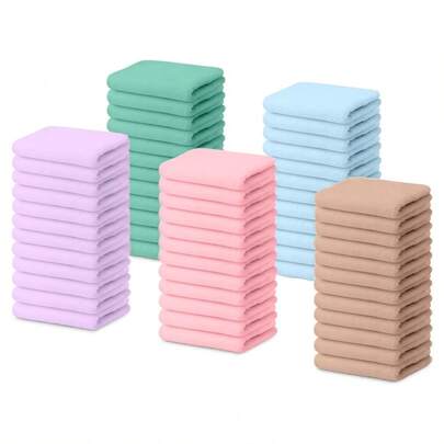 Ultra Soft Washcloths 6/12 Pack, Premium Microfiber Towel Sets 12x12 Inches, Absorbent And Quick Drying Coral Velvet Washcloth, Multi-Purpose Wash Cloths For Bathroom, Hotel, And Gym