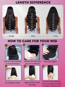 200% 密度 34 英寸水波纹 5*5 13*4 蕾丝前假发 - #4 巧克力棕色，即戴即用，预先修剪、拉直、熨烫，高清透明蕾丝前假发，无需胶水 - 耳到耳，预先拔毛、预先漂白，巴西原生水波纹蕾丝闭合假发，自然发际线和婴儿发 - 真人发隐形发际线中分假发，无需胶水 - 真人发前假发，无需胶水编织假发，适合女性日常佩戴，混合发 - 棕色 - 查看 12