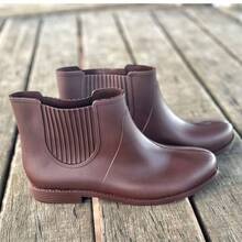Women's Waterproof Rain Boots, New Release 2026, PVC, Sports, No Outdoor Boots - Rust Brown - View 6