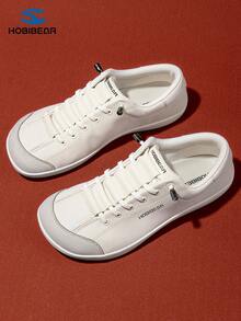 HOBIBEAR 宽鞋头赤足鞋，单镫设计，男女通用，简约透气，舒适越野跑鞋，PU皮革鞋面 - 淺灰色 - 查看 9