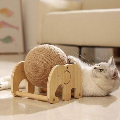 Pet Toys: Ferris Wheel Toy, Sisal Cat Scratching Ball, Vertical Rolling Cat Scratch Ball, Panda Scratching Ball, Elephant Ferris Wheel Ball, Self-Entertainment Cat Toys, Scratching Toys