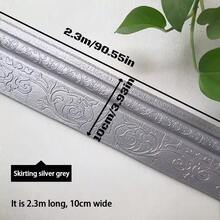 3D Self-Adhesive Thick Wall Sticker Waistline Backdrop Wall Base Decorative Trim, Waterproof - A - View 3