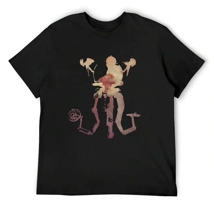 Mister Handy - Please Stand By T-Shirt Oversize T-Shirts T-Shirt Customs Luxury Designer Clothes - Black - View 1