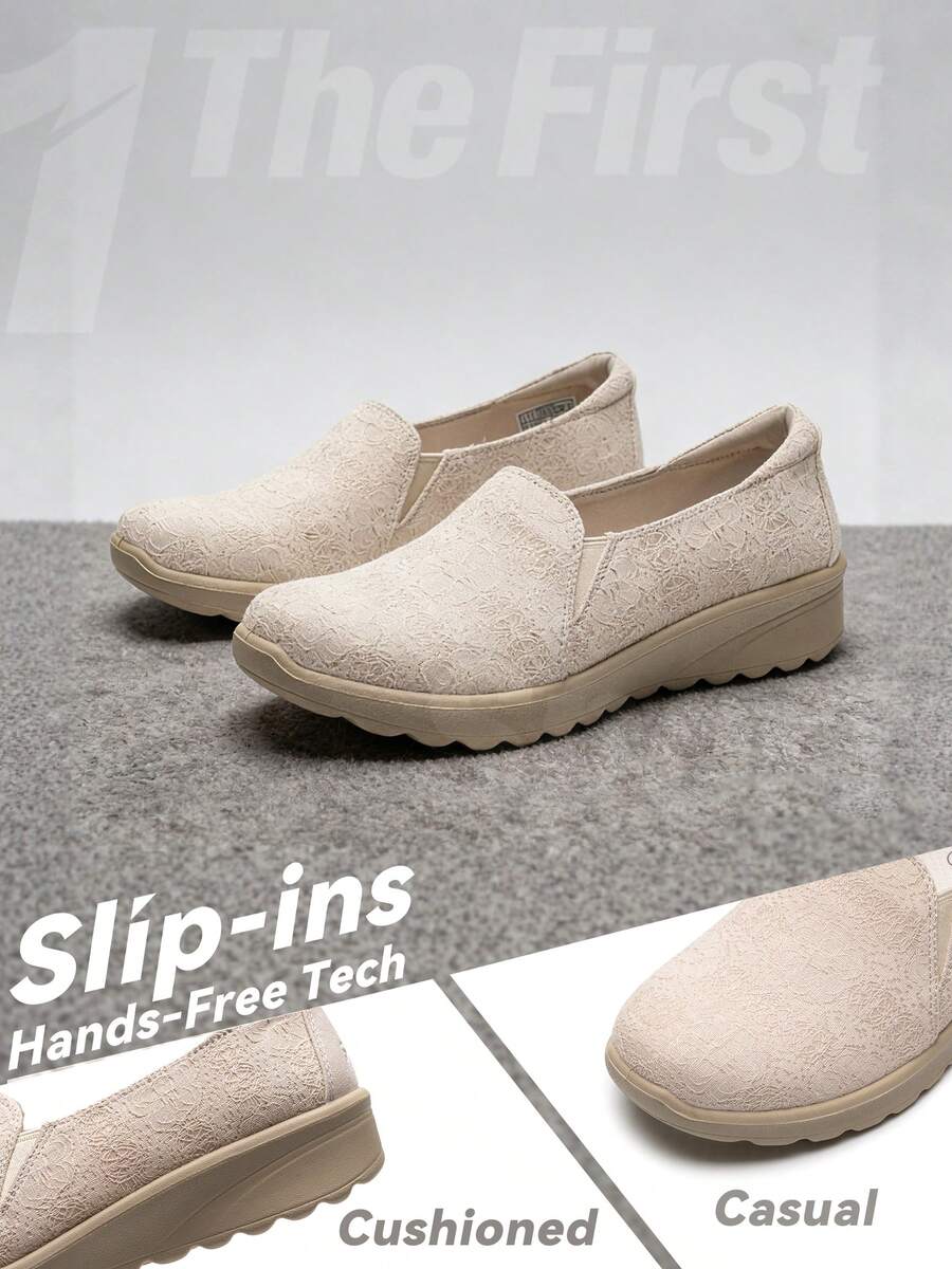 Skechers Women's Slip-On Casual Sneakers, Shock-Absorbing Athletic Shoes, Style 158896-OFWT - Milky - View 1