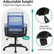 Gaming Chair Ergonomic Computer Chair Office Chair Video Game Chairs With Wheels - Blue - View 6