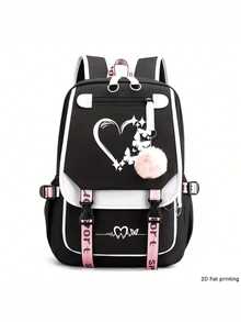This Personalized Mini Cute And Fashionable Simple Solid Color Casual Backpack Is The Perfect Choice For The New School Year. You Can Even Customize It With Your Own Name. It Is Great For School, Daily Commuting, Shopping Or Travel. It Also Makes A Perfect Birthday, New Year Or Holiday Gift For Friends, Daughters Or Sons. The Print Pattern Placement Is Random. - Multicolor - View 14