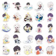 50张全新Q版《爱与深空》游戏角色贴纸，DIY装饰贴纸，可爱壁虎贴纸套装，防水PVC贴纸，包含可爱的斜尾壁虎、活泼的豹纹壁虎、可爱的蛙眼壁虎、迷人的睫毛壁虎等柔和可爱的图案，适用于笔记本、杯子、计划本、爬行动物饲养箱装饰，创意DIY，学生、爬行动物爱好者的个性化商品和趣味礼物。 - 彩色 - 查看 5