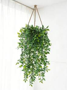 1/2/25件装人造悬挂植物装饰，Payou人造藤蔓，常绿常春藤叶藤蔓，室内外抗紫外线绿色花卉，家居花园墙面装饰，婚礼桌面装饰，绿色 - 青綠2 - 查看 4