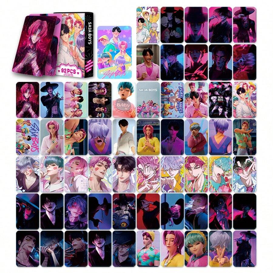 DOBBLE 8盒KPOP LOMO卡片，、和Hunting Witch女子组合的双面照片卡，贴纸和贺卡 - 彩色 - 查看 1