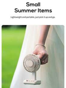 ViSSKO 5-Speed Retro Desk Fan | Unique Natural Wind Mode Simulates Outdoor Feeling, Adjustable Tilt Angle, Quiet Operation 0.2-0.9A, A Silent & Cooling Companion For Study Room & Office - Multicolor - View 7