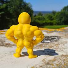 1pc 2026 New Contrasting Aesthetic Muscle Duck 3D Printed Creative Desktop Decor, Gym/Office Personalized Decoration, Humorous Cultural Gift - Perfect Gift - Birthday Gift - Boy Gift - Girl Gift - Easter Gift - Valentine's Day Gift - Multicolor - View 5
