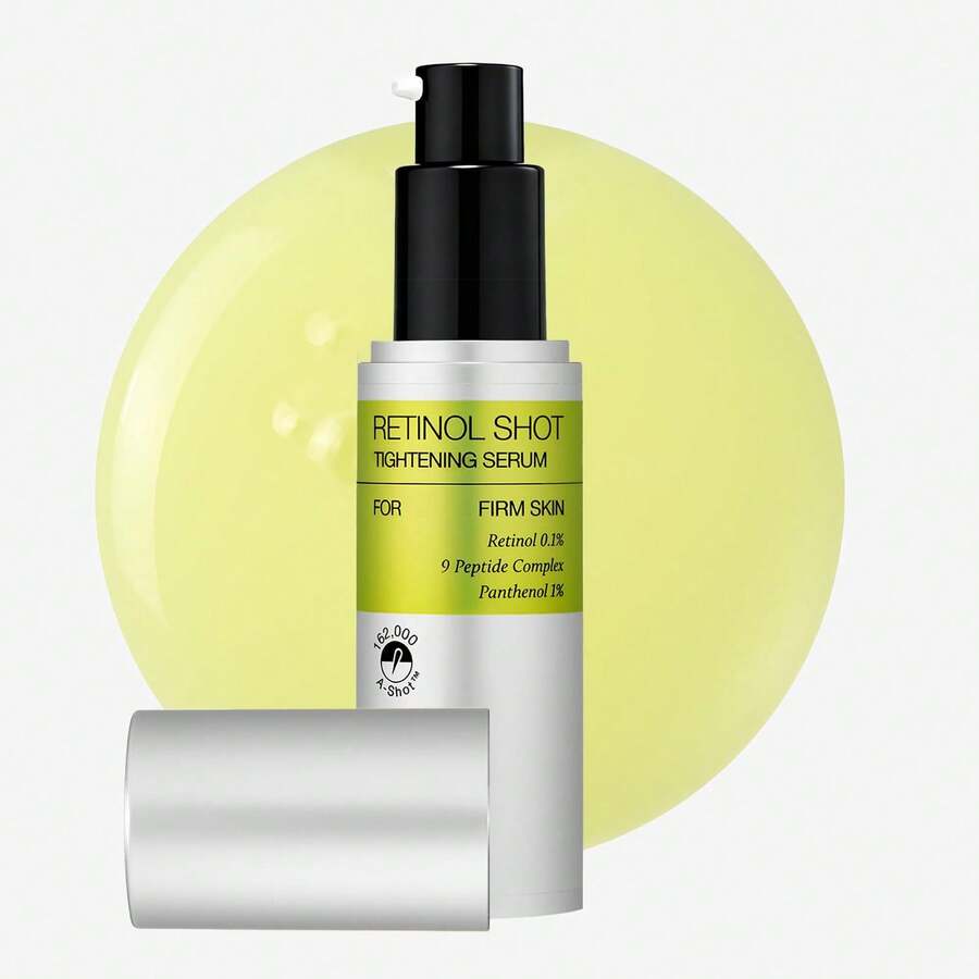 12种胜肽和维生素C视黄醇精华液，积雪草毛孔细致精华 - 减少皱纹和细纹，紧致肌肤，抗衰老，令肤色光滑 - 50毫升