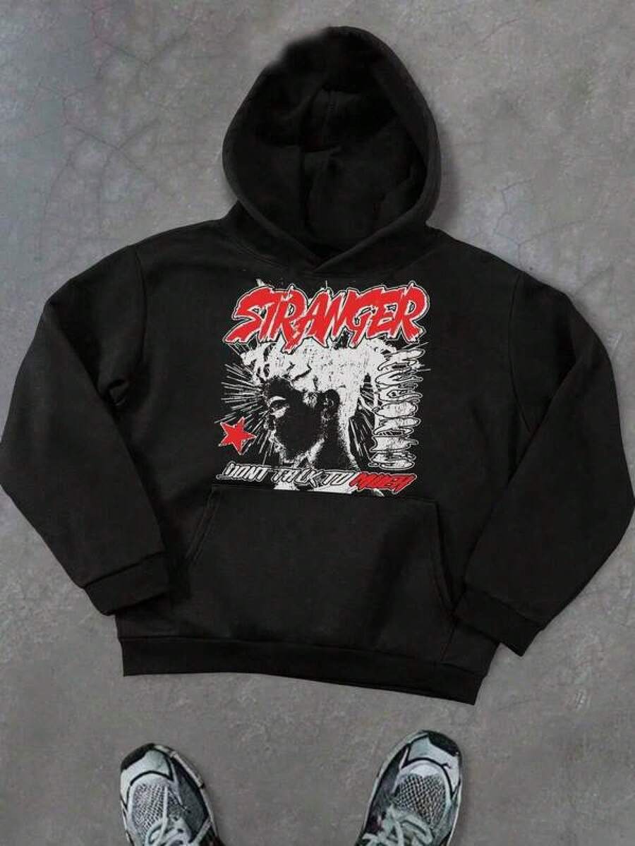 Men Outdoor Hoodies & Sweatshirts - Black - View 1