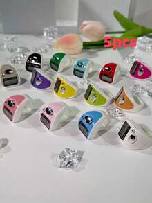 1 قطعة/3 قطع/5 قطع/10 قطع/20 قطعة عداد إصبع LED محمول، عداد يدوي صغير مع زر يدوي، عداد رقمي مدمج، مناسب للعد، مناسب للرياضة والصلاة وتخفيف التوتر - متعدد الألوان - مشاهدة 41