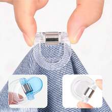 Seamless Invisible Pant Leg Clips | Adjustable Non-Slip Clips, Suitable For Jeans, Wide-Leg Pants | Transparent Plastic, Firm Grip - Transparent Pants Clip - View 7