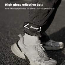 2条装自行车腿带，公路车/山地车骑行腿带，裤腿绑带，臂带 - 彩色 - 查看 2