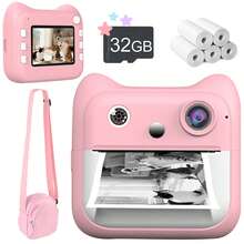 Máy ảnh kỹ thuật số 8MP dành cho trẻ em, quay video HD 1080P, chụp ảnh tua nhanh 3s/5s/10s, phù hợp cho bé trai và bé gái từ 3-12 tuổi (Hồng/Xanh dương), quà Giáng sinh, Năm mới, quà tựu trường. - A25 - Xem 16