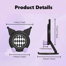 卡通创意可调节高度手机高级支架，非常适合观看视频和听音乐，是家居和办公室装饰的完美之选，办公桌配件 | 趣味设计 | 可调节支架，情人节礼物。 - 白色 - 查看 2